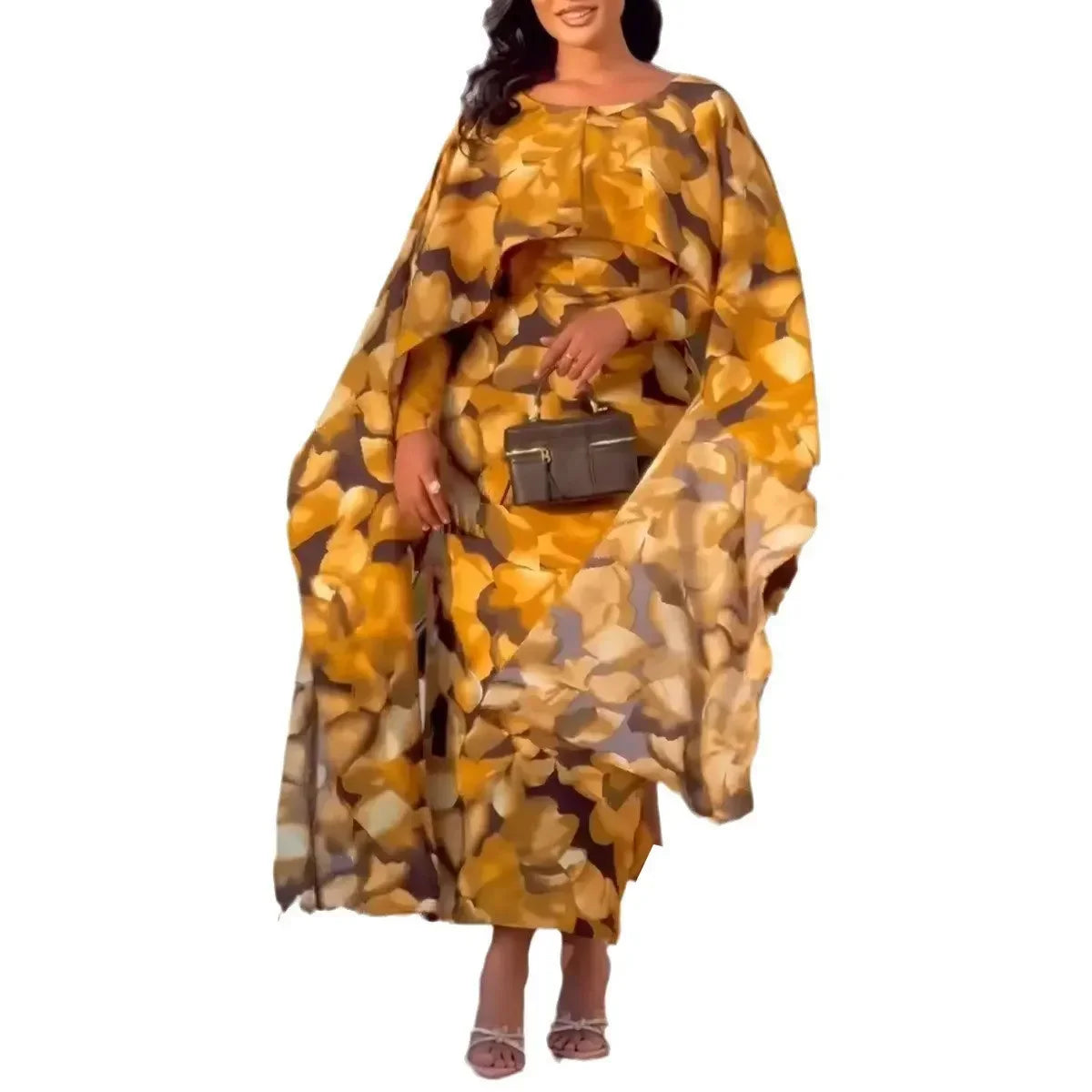 Amay Dresses For Women Elegant Dashiki Spring Autumn Maxy Dress Ladies Traditional Africa Clothing Fairy Long Dress