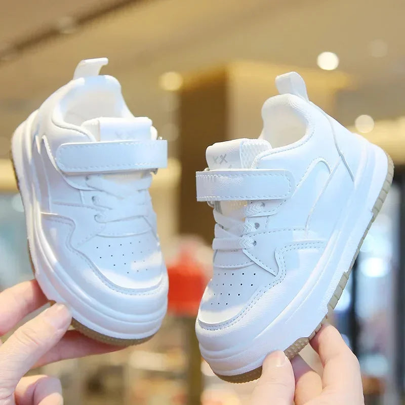 Maxy Children's Casual Sneakers New Comfortable Single Shoe Baby Boys Girls Toddler Small White Shoes Tennis Sports Board Shoes