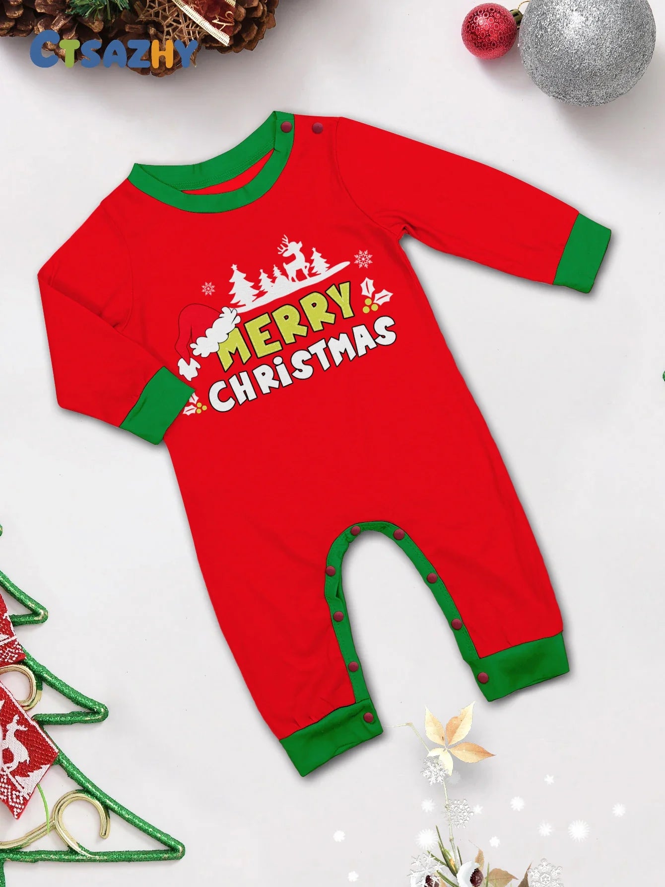 Merry Christmas Striped Print Pajamas Set Adults kids Matching Outfits Cute Soft 2 Pcs Suit Loungewear Baby Dog Pjs Family Look