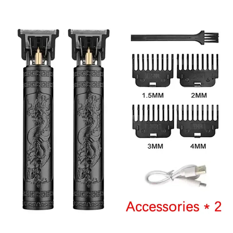 Maxy Vintage T9 Hair Clipper Beard Shaving Body Hair Trimmer Clippers Electric Men Haircut Machine 0mm Barber Shaver