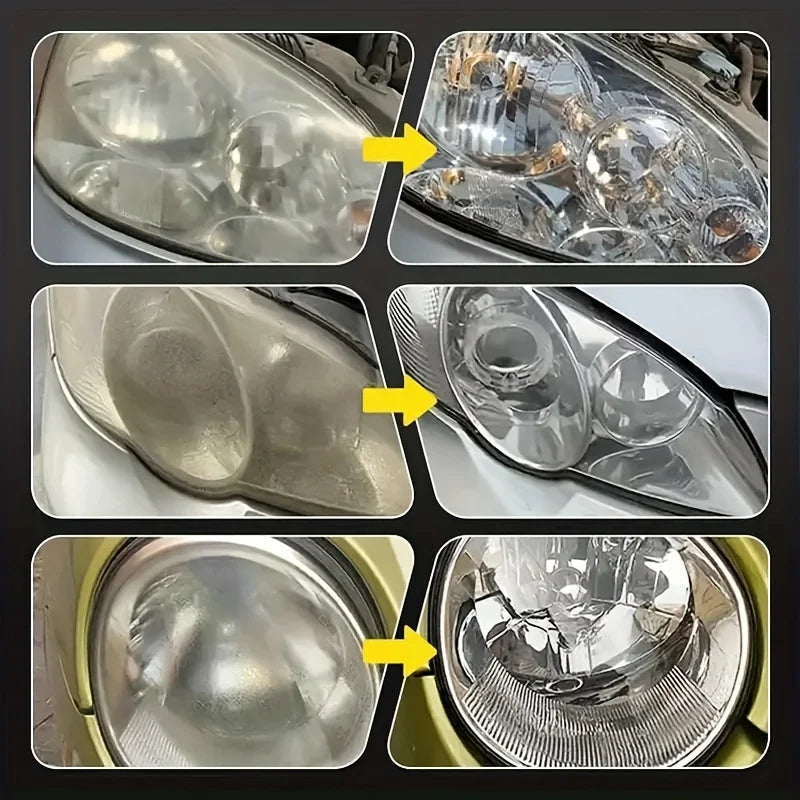 Visco Car Headlight Restoration Polishing Kit - Scratch Remover and Oxidation Cleaning Repair Paste, Used for Polishing Car Headlights, Restoring Bright Shine