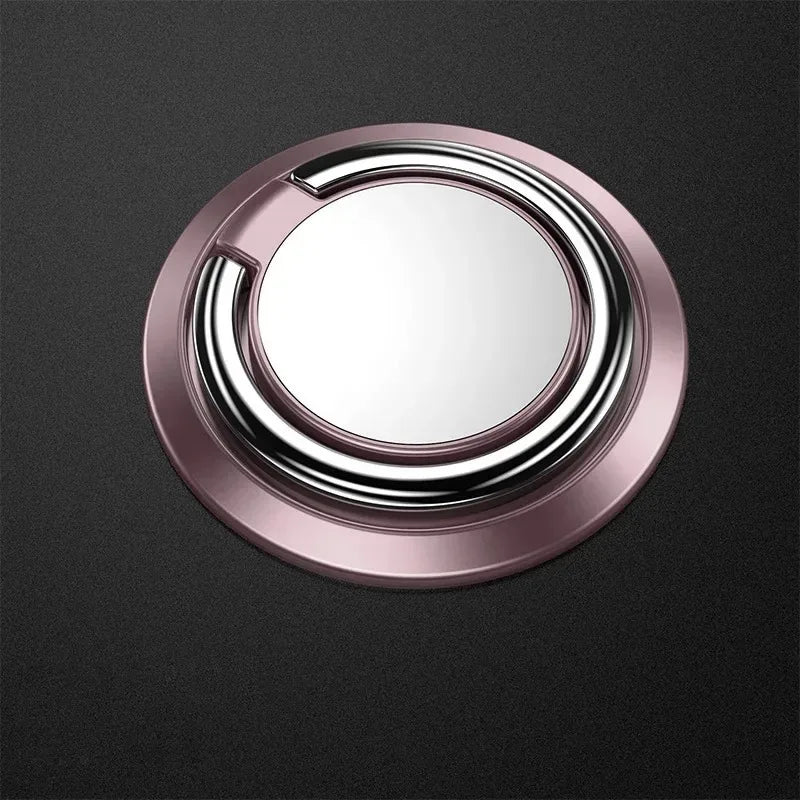 Maxy Mini Finger Ring Holder Stand Grip 360 Rotating For Mobile Phone Car Magnetic Mount Phone Back Sticker Pad Unniversal Bracket