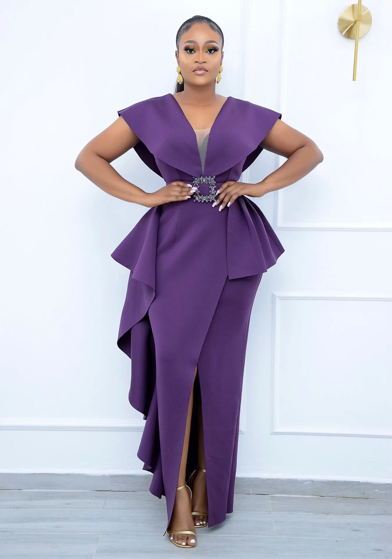 Babs Dresses for Women Summer African Women V-neck Sleeveless Plus Size Long Dress Maxy Dress S-5XL