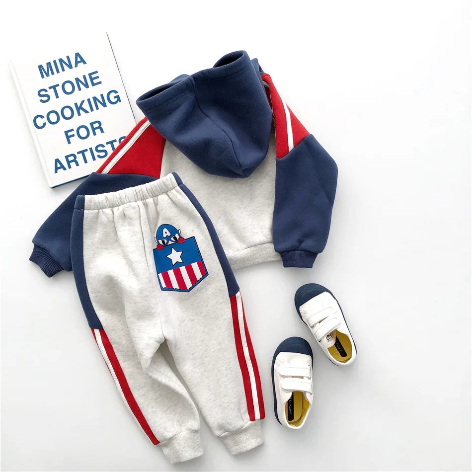 Tonytaobaby Autumn and Winter Clothes New Style Casual Suit for Boys and Girls  Toddler Boy Clothes