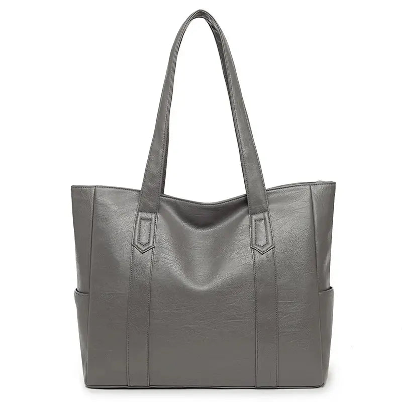 Maxy Women PU Leather Large Capacity Shoulder Bag Crossbody Hand Tote Vintage