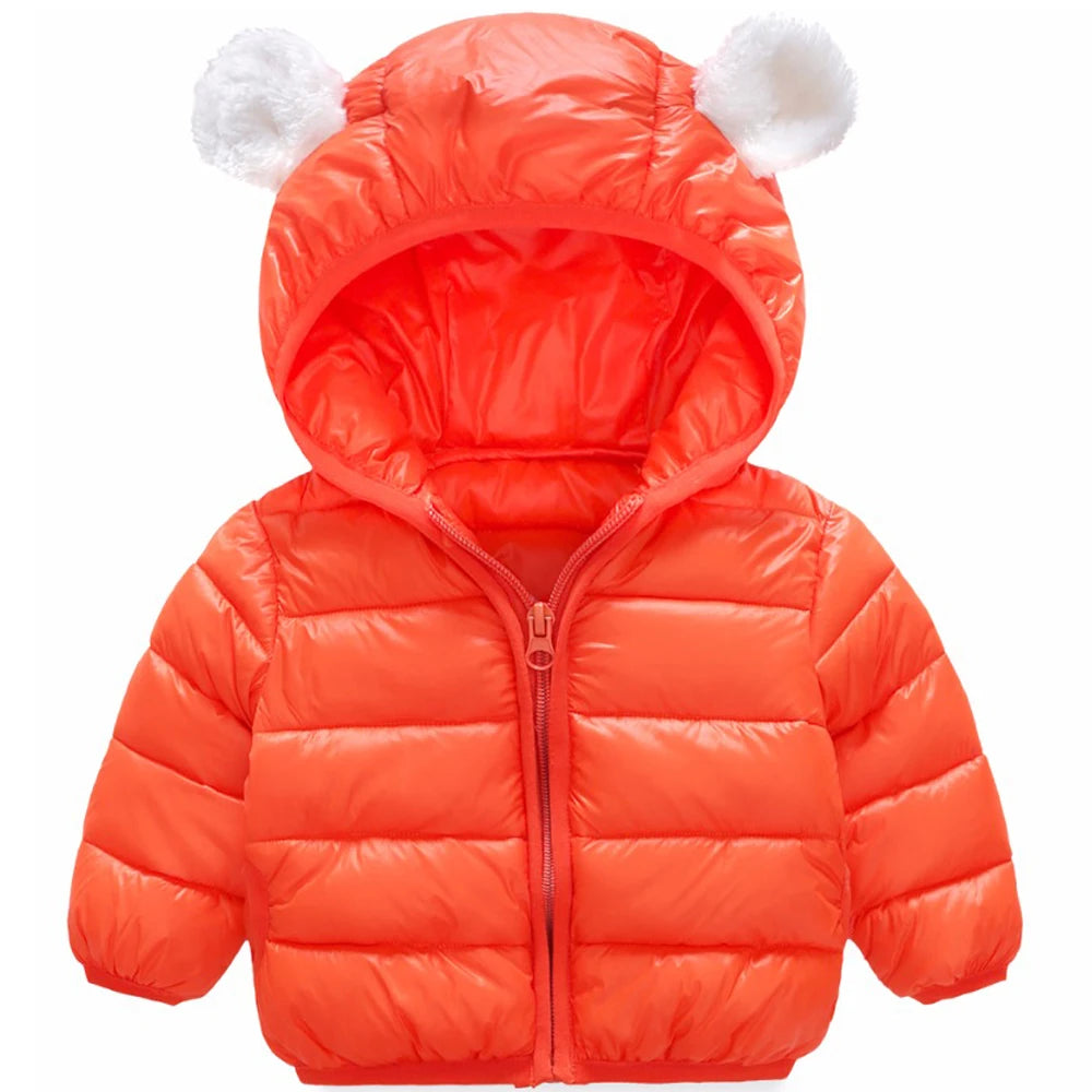 Toddler Kids Autumn Winter Baby Boys Girls Jackets Coats Outerwear Hooded Down Jacket Clothes Parkas Children Cothing