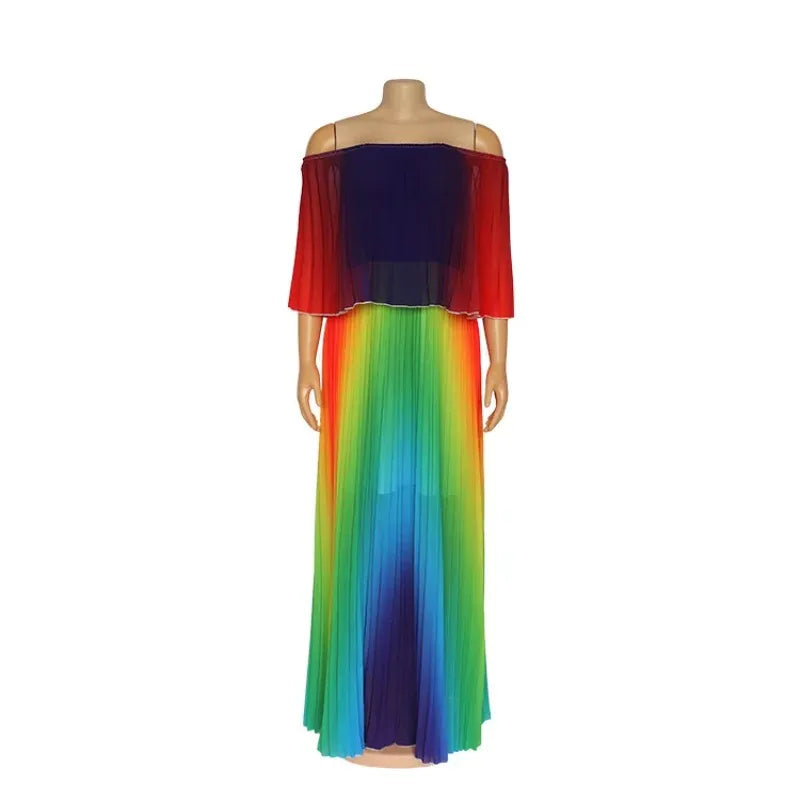Maxy Dresses for Women Dashiki Summer Plus Size Dress Ladies Traditional Clothing Fairy Dresses