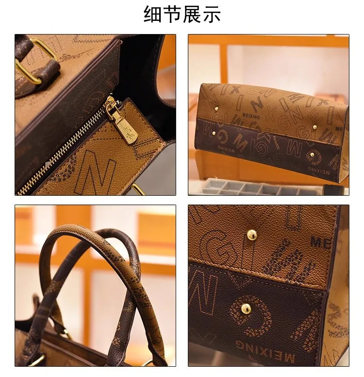 Maxy Big Size handbags For Women Large Tote High-Capacity Leather Purses And Handbag Designer 2023 Monogram Lady Office Work Handbag