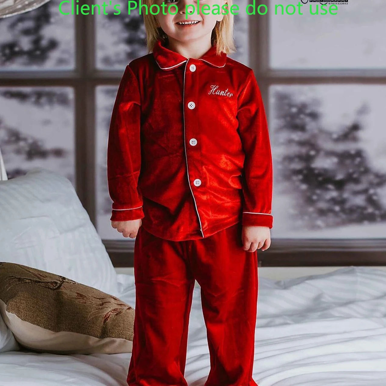 Red Velvet  Max Family Matching Pjs Christmas Mother Kids Pajamas Sleepwear Baby Clothes Loungewear Red Boys Girls Pyjamas Set