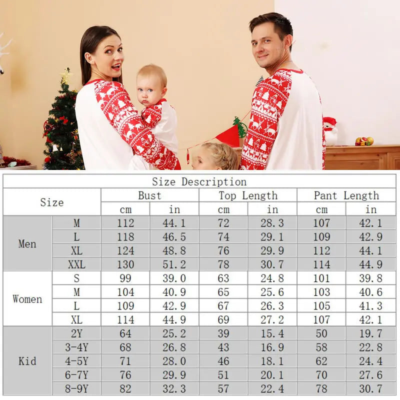 Christmas Matching Family Pajamas Set