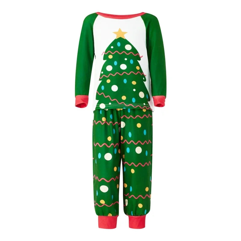 Max Christmas Family Matching Pajama Sets Cute Christmas Tree Elk Sleepwear Holiday PJS Sleepwear for Couples Kids Baby