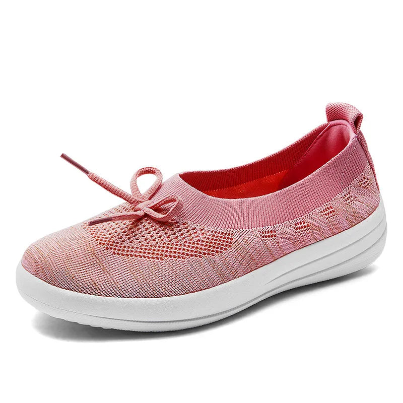 Maxy Women Flats Shoes Casual Mesh Sneakers Fashion Loafers Mesh Shoe Summer Breathable Tenis Comfortable Walk Sneaker For Female