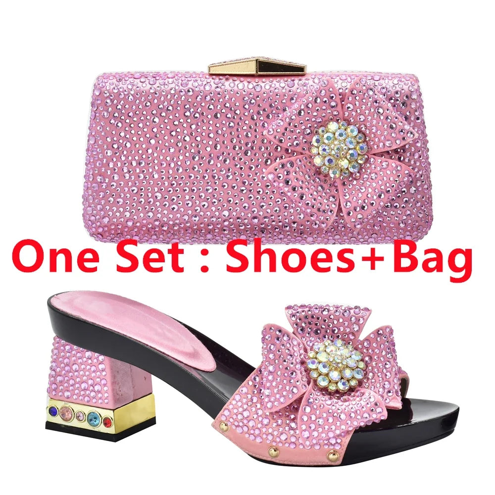 Maxy New Arrival Max Shoes and Bags Set African Matching Shoes and Bags for Women Wedding Shoe