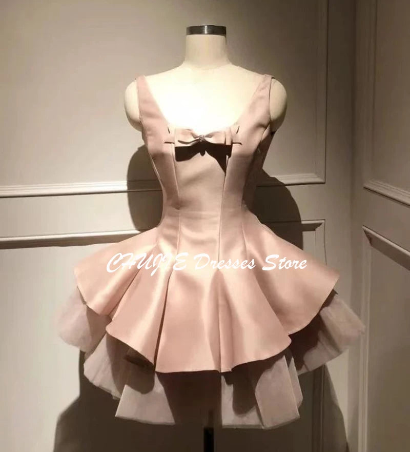 Maxy Dusty Pink Cocktail Dresses for Women A Line Princess  Wedding Party Gowns Homecoming Dress