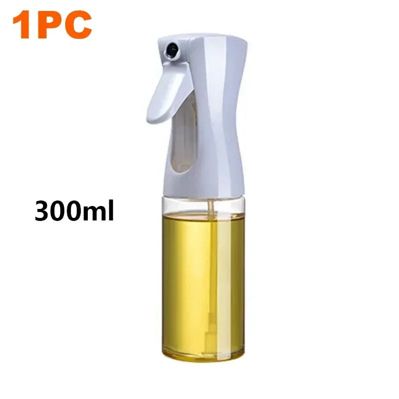 200/300/500m LOil Spray Plastic Household Kitchen Oil Spray Bottle or Oil Brush Nebulizing Mist Filling Cooking Dual Use BBQ