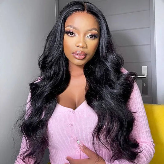 Maxy Hair Pre Bleached Knots Body Wave Wig Wear And Go Glueless Human Hair Wig 6X4 HD Lace Front Wig Pre Cut PrePlucked