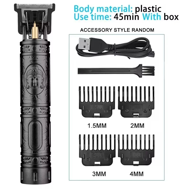 Maxy New Retro T9 Hair Clipper For Men, Electric Shaver, Rechargeable Hair Clipper, Portable Cordless Beard Trimmer