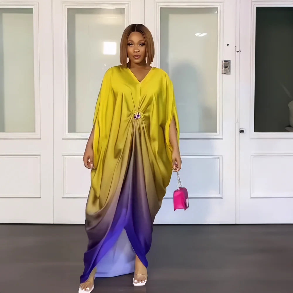 Maxy Summer African Fashion Design Sleek rayon dress Nigeria's latest abaya