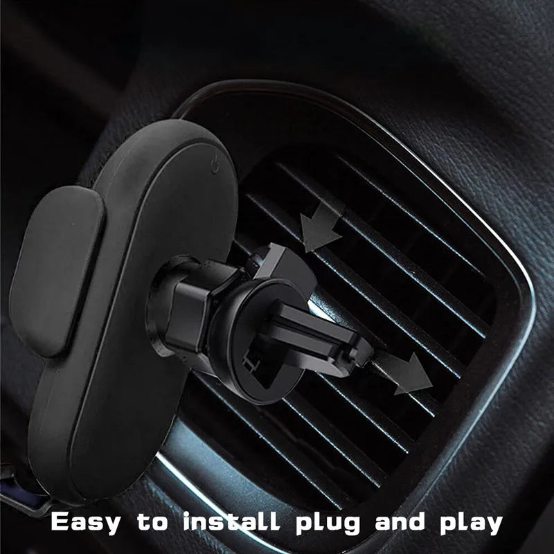 Maxy Wireless Charger Car Mount for Air Vent Mount Car Phone Holder Rotating Intelligent Infrared Fast Wireless Charging Charger