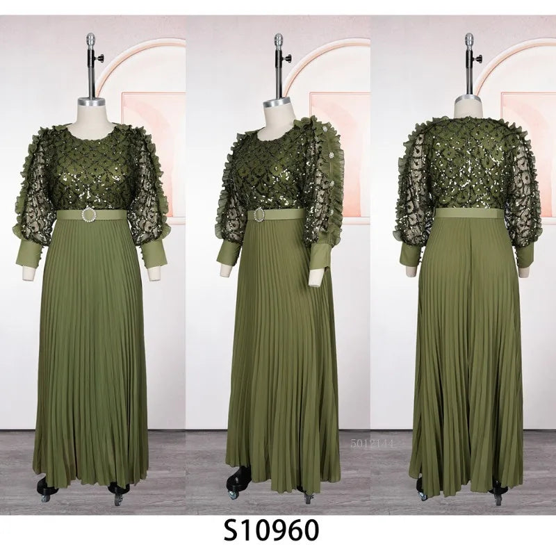 Maxy Fashion African Party Dresses For Women Dubai Ankara Wedding Evening Gown Plus Size Elegant Turkey Maxy Dress