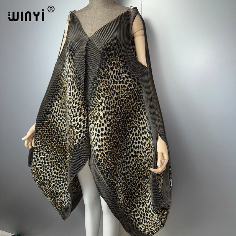 Maxy Summer Pleated party dress Women crumple Design Loose boho robe Maxy Long holiday Elegant evening dress abaya dubai luxury