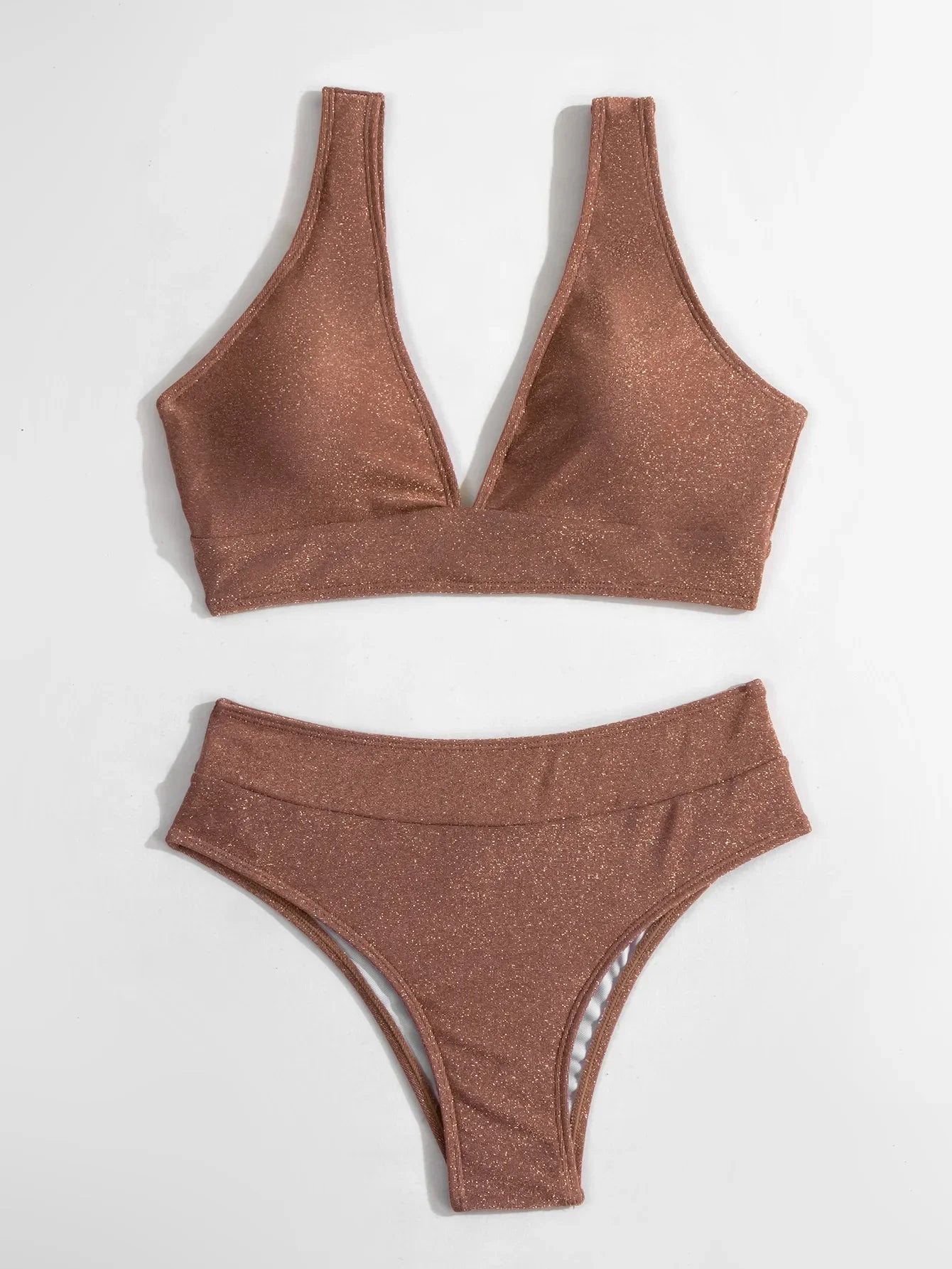 Maxy Sexy Glitter Female Swimsuit High Waist Bikini Summer Women Swimwear Push Up Two-piece Bikini set Bather Bathing Suit Biquinis
