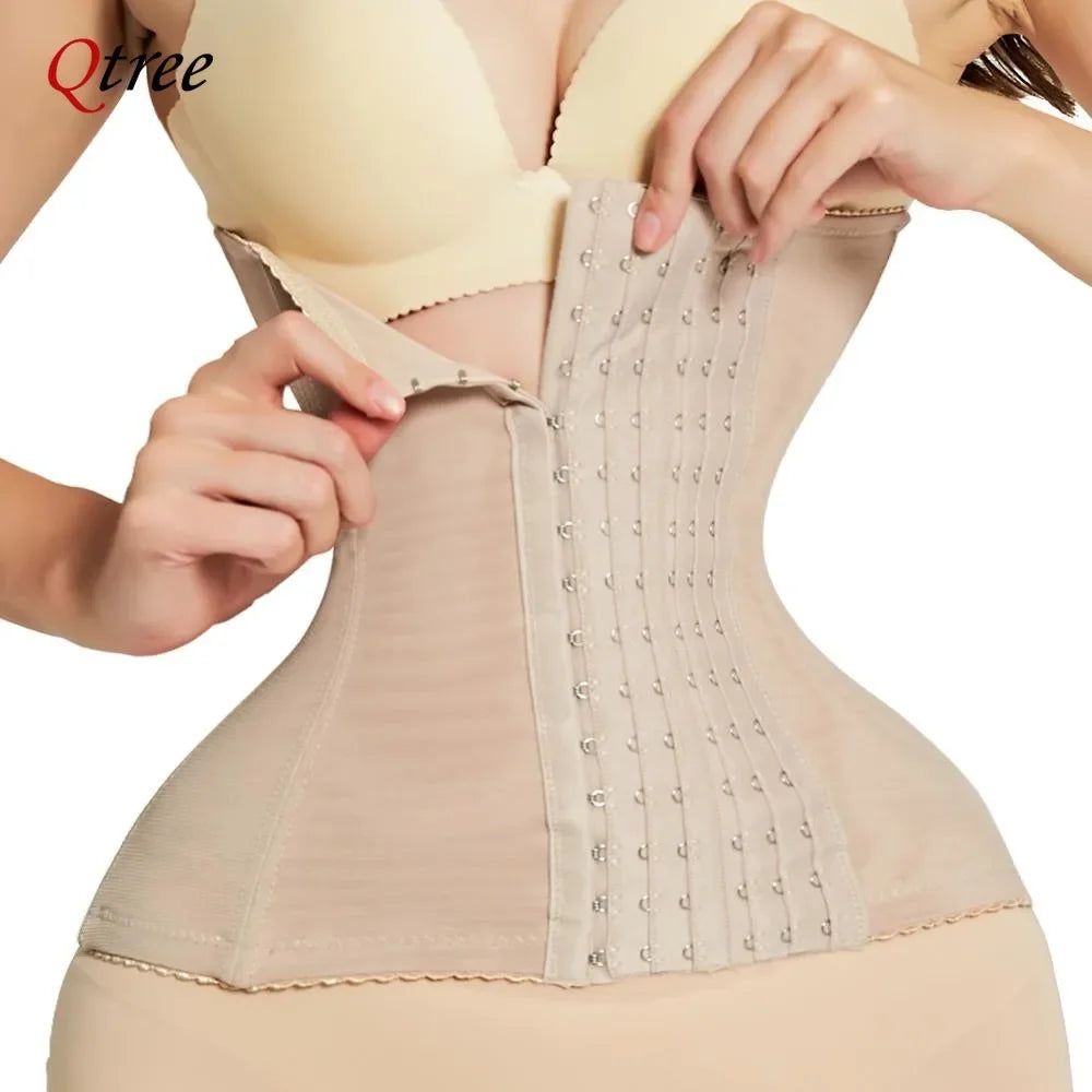 Maxy Dress Slimming Waist Trainer Belt Shapewear Women Belly Cincher Body Shaper Fat Compression Strap Girdles Firm Hook Corset