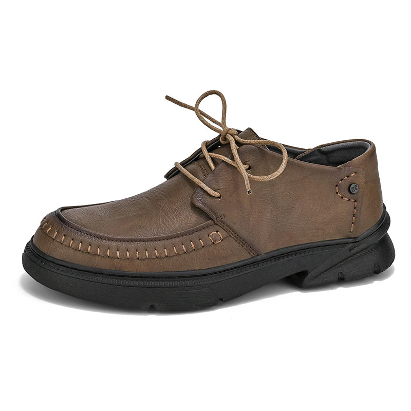 Visco Four Seasons Men's Casual Shoes Retro and high-quality styles Office and Business Outdoor comfortable adult shoes luxury