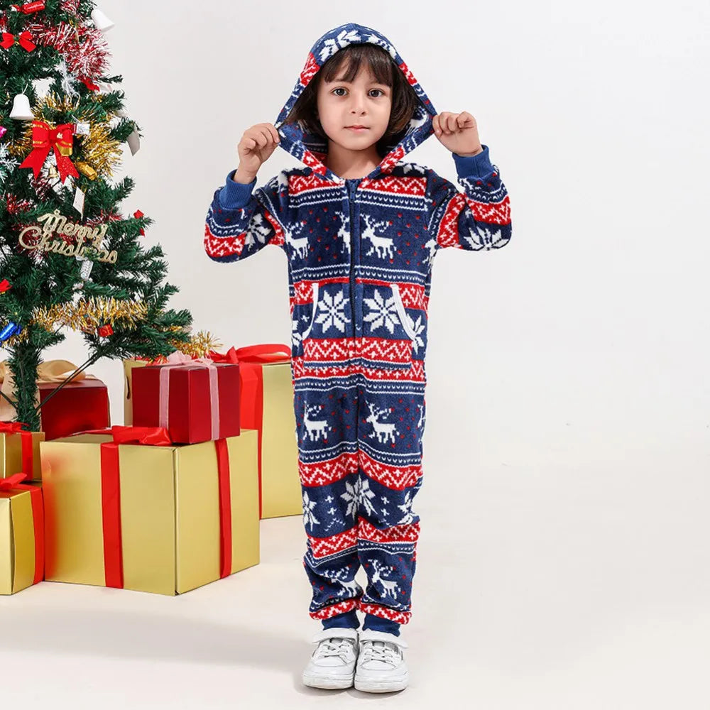 Max Christmas Family Matching Pajamas Sets Winter Xmas Snow Printed Pajamas Mother Daughter Father Sleepwears Suit Clothes