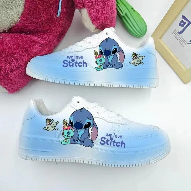 Maxy New Disney cartoon Stitch cute Casual shoes soft sports shoes for girlfriend gift EU size 35-44