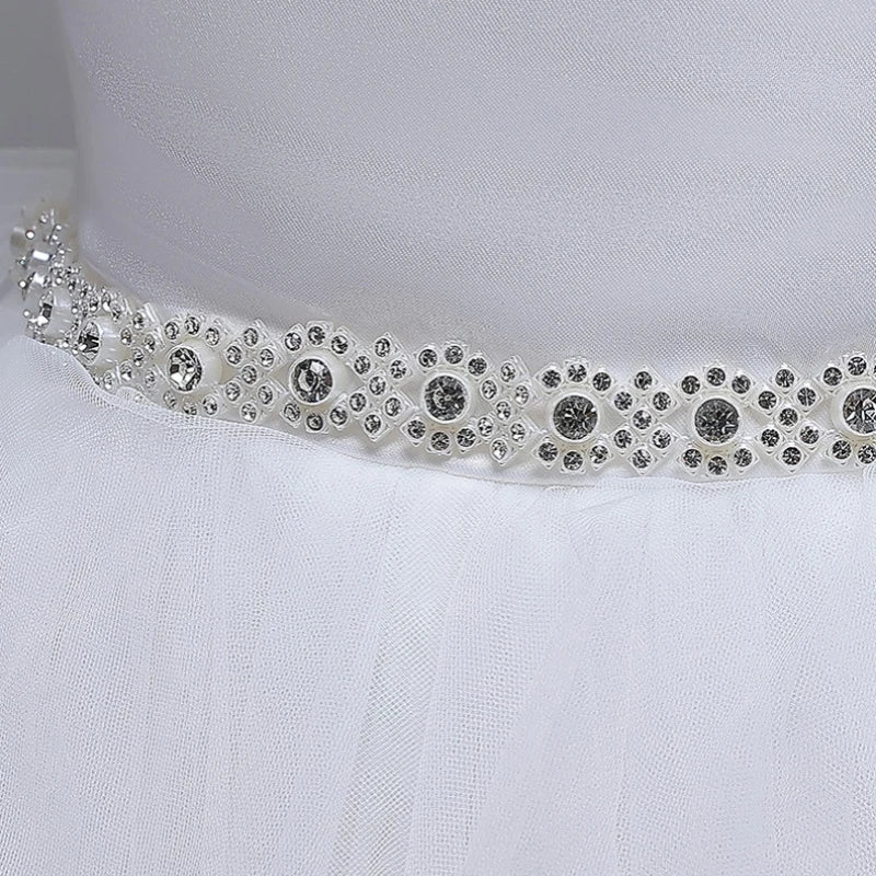 Girls 2026 Party Bridesmaid Gala Wedding Prom Dresses Communion Christening Women 5 7 9 11 14 Years Old White Pink Long Costumes