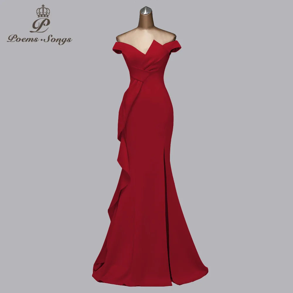 Maxy Beautiful new candy color evening dresses greed dress prom dresses mermaid vestidos de fiesta de noche women dress elegant