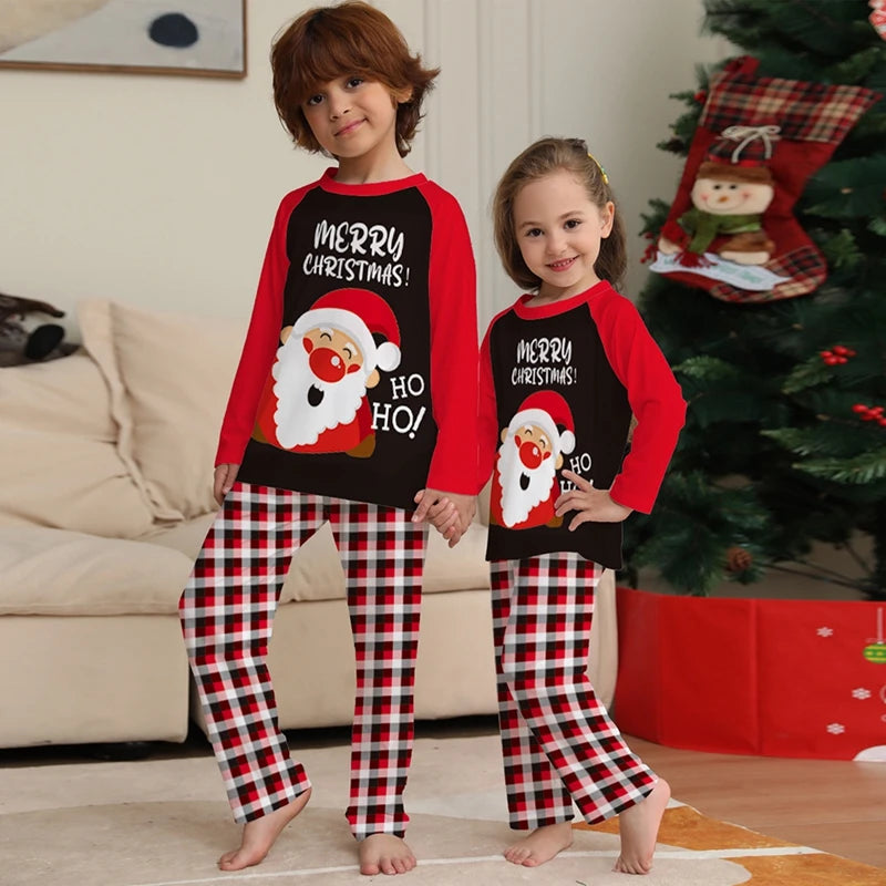 Fashion Comfortable Long Sleeve Pajamas Sets Christmas Loungewear Soft to Wear Festive Design Easy to Wash Homewear