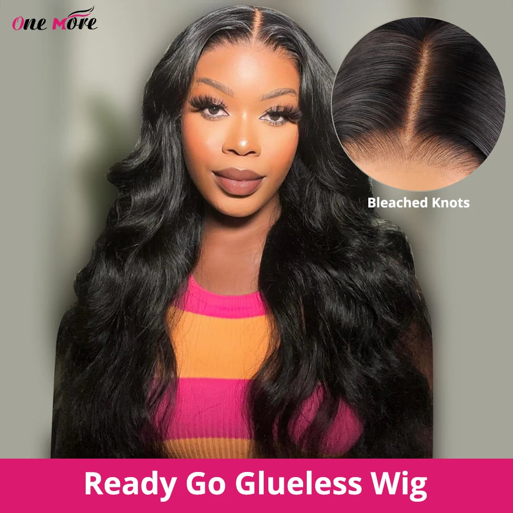 Upgrade Glueless Wig Human Hair Ready To Wear Body Wave Glueless Preplucked Wear And Go Wigs 5X5 Lace Closure Wigs PreCut Lace