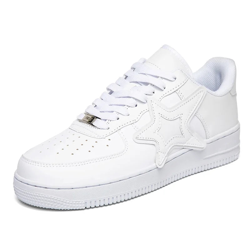 Visco Men Casual Sneakers shoes Air Force leisure shoes lace-up breathable men's Women White shoes Tennies zapatillas hombre