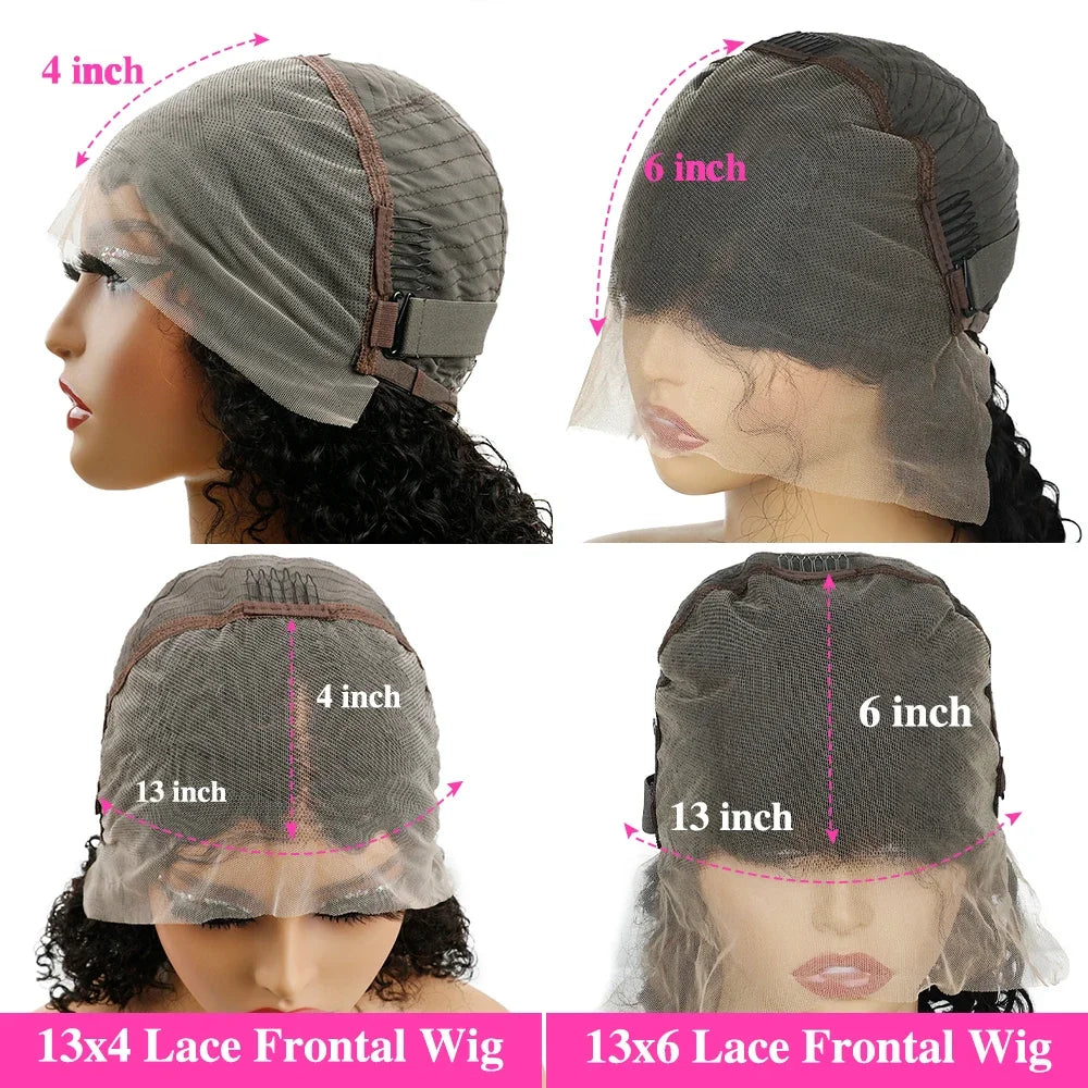 FB/30 Highlight Colored 13X4 13x6 HD Transparent Full Lace Frontal Wigs 200 Density Body Wave Human Hair Wigs For Women  46 Inch