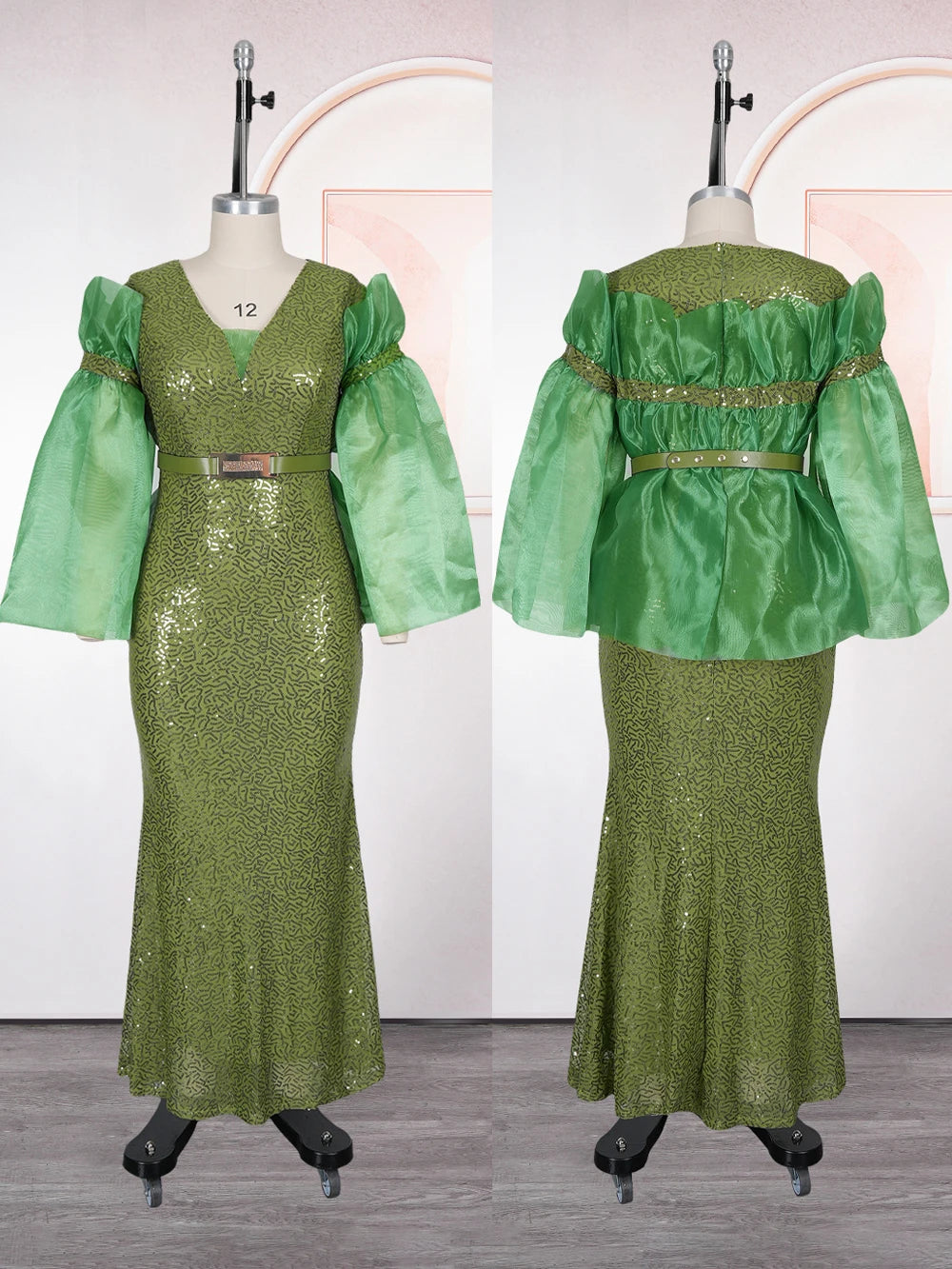 Maxy Luxury Sequins Dresses for Women Elegant Wedding Party Evening Gown African Dashiki Outfits 2026 Birthday Dress Ladies Clothing