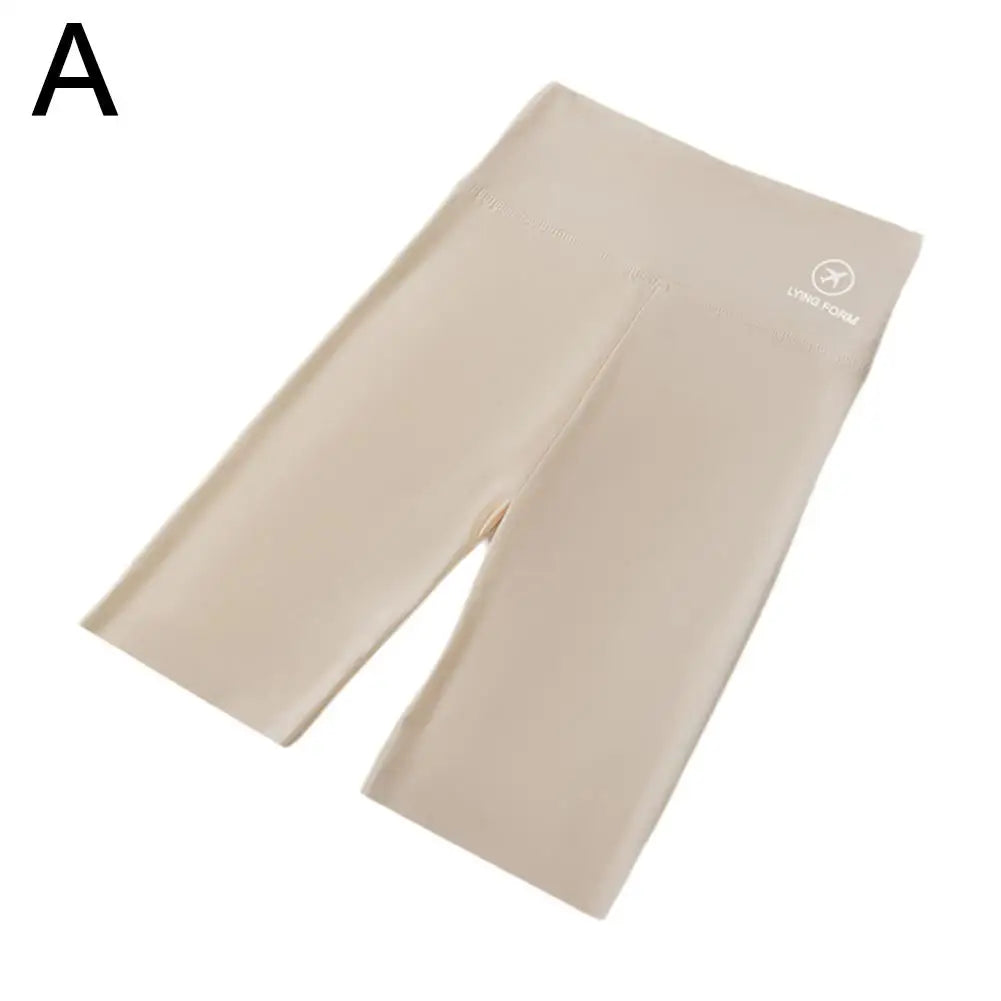 Zay Women's Summer Thin Ice Silk Safety Pants Anti-Exposure Outer Wearable Leggings Seamless Yoga Shark Pants