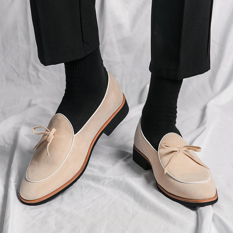 Visco Spring Casual Loafers Suede Leather Italian Fashion Wedding Shoes Flat Luxury Designer Slip on High-quality Flat Comfot Shoes