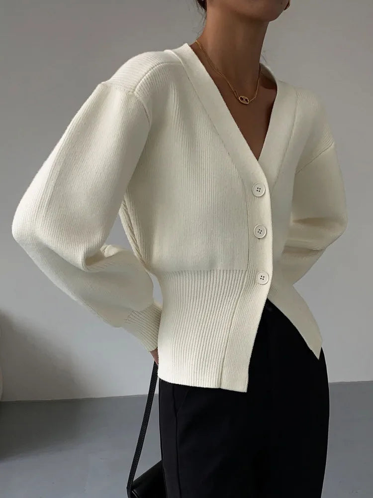 Autumn Sweater Cardigan Coat Women 2024 New Korean Fashion Casual Elegant Long Sleeve Knitted Tops Knitwear Outwear Pull Femme