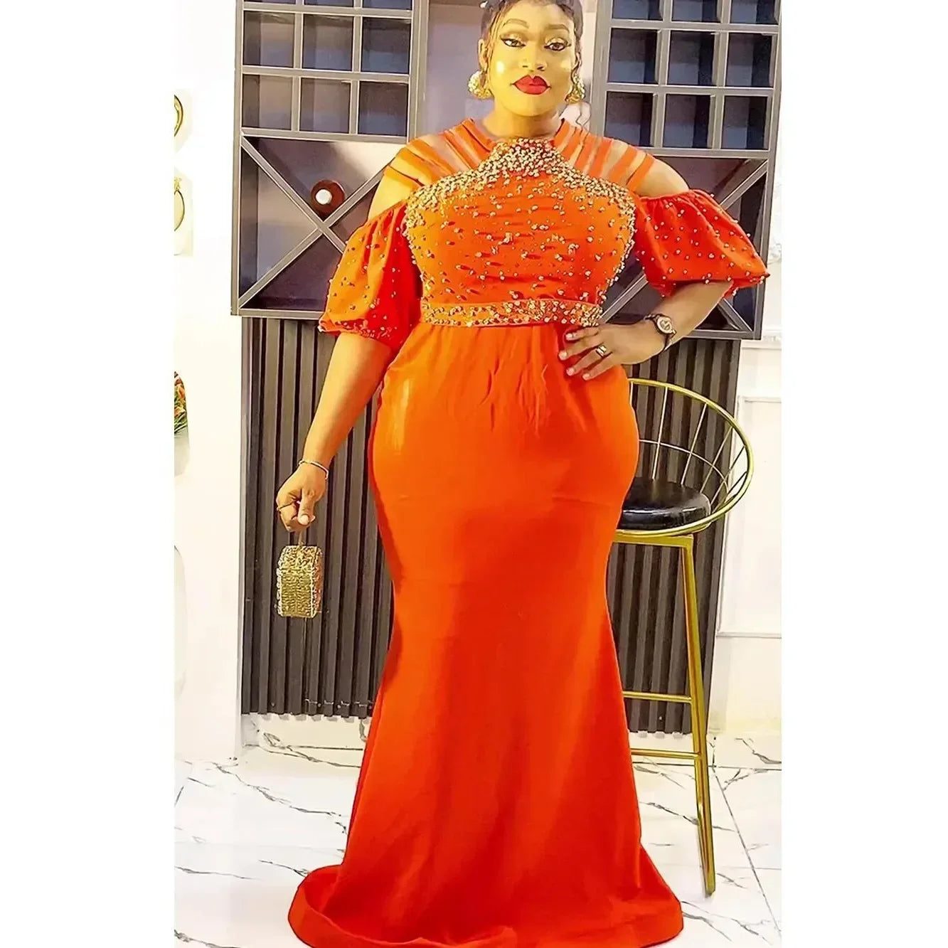 Maxy Plus Size Party Dresses for Women New Fashion Dashiki Ankara Wedding Evening Gown Elegant Turkey Muslim Maxy Dress
