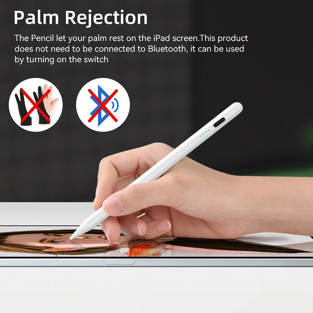 Maxy Apple Pencil Palm Rejection Power Display Ipad Pencil Pen For iPad Accessories 2022 2021 2020 2019 2018 Pro Air Mini Stylus