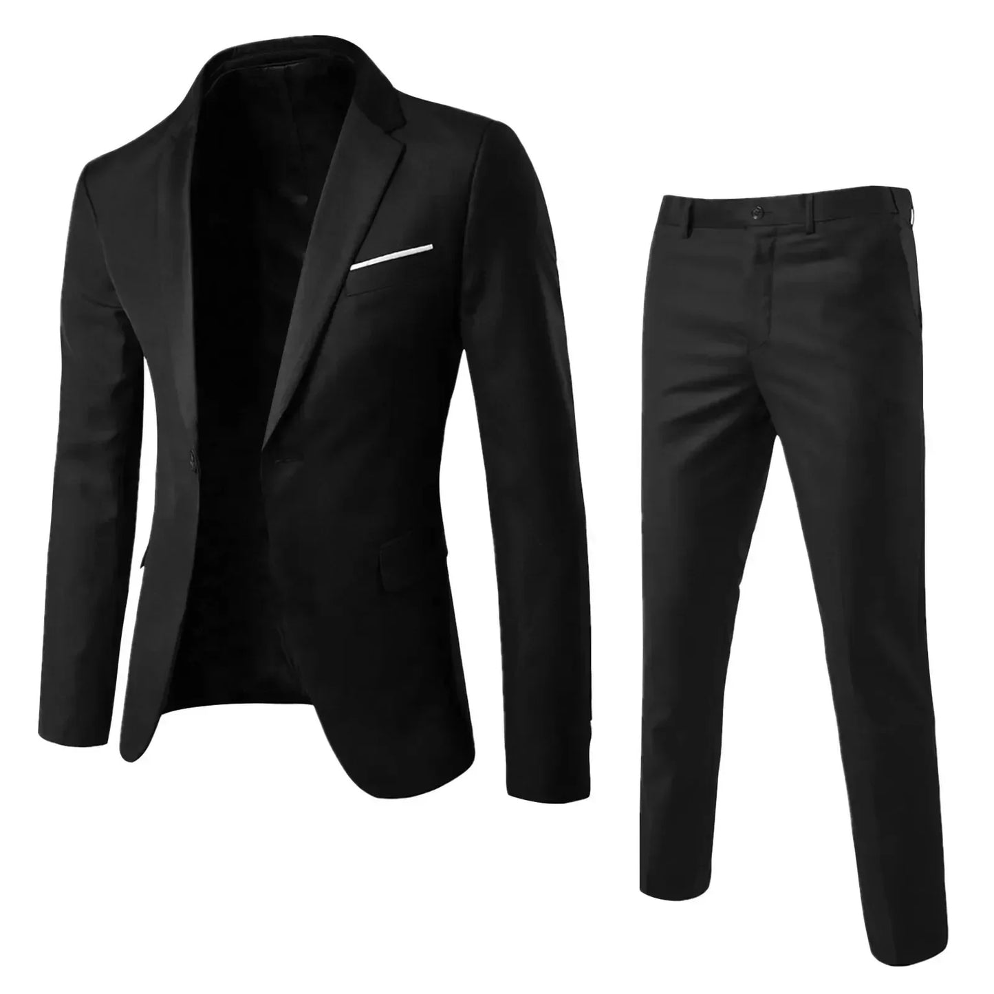 Visco Men Suits For Business Wedding Blazers 2 Pieces 3 Sets Elegant Full Vest Pants Coats Formal Jackets Luxury