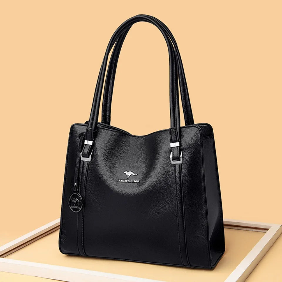 Maxy Genuine Brand High Quality Pu Leather Casual Tote Luxury Handbags Women Bags Designer Shoulder Top-handle Bags for Women Sac