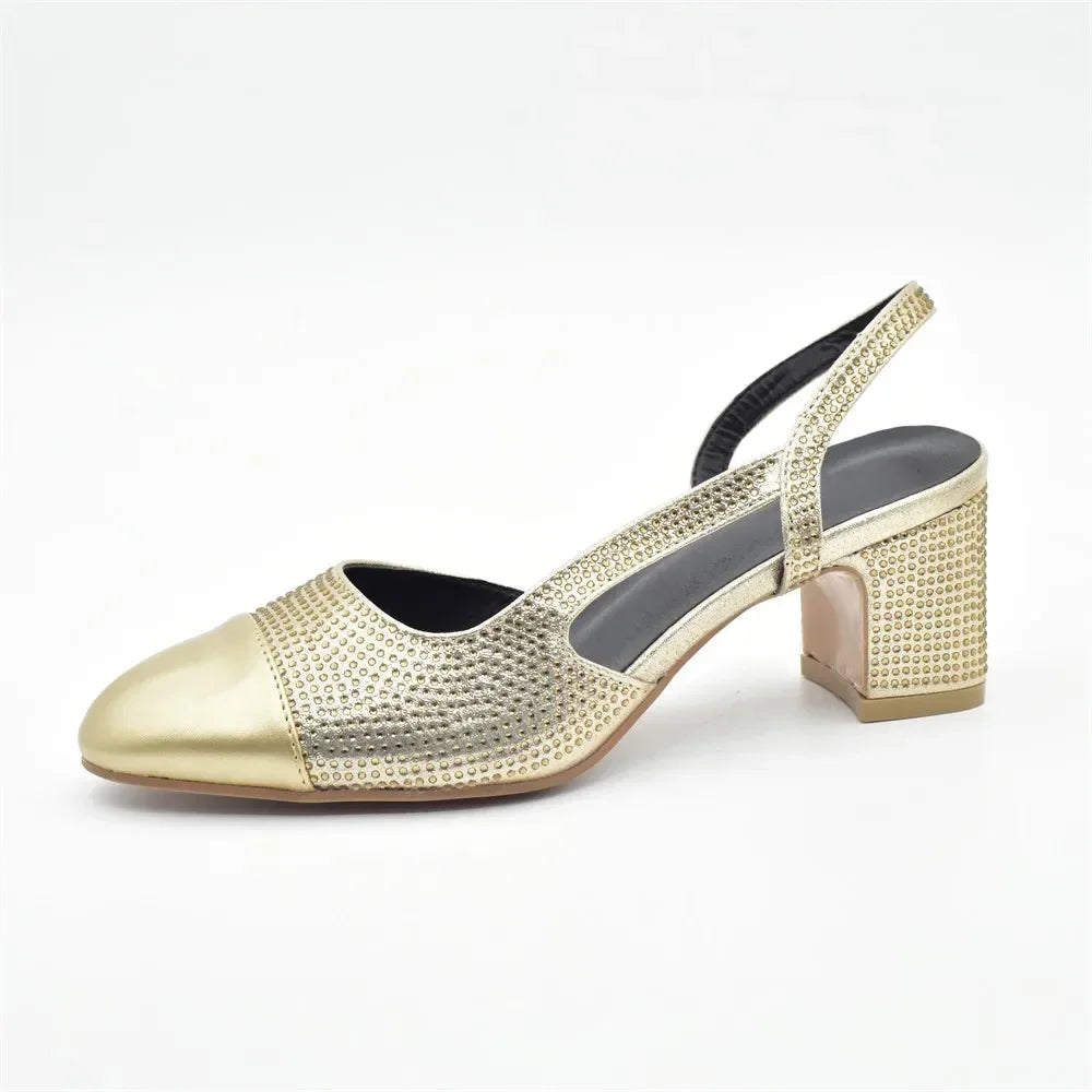 New Design Maxy Shoes and Bag To Match Set African Comfortable Heels Party Shoes and Bag Set for Wedding Plus Size 43