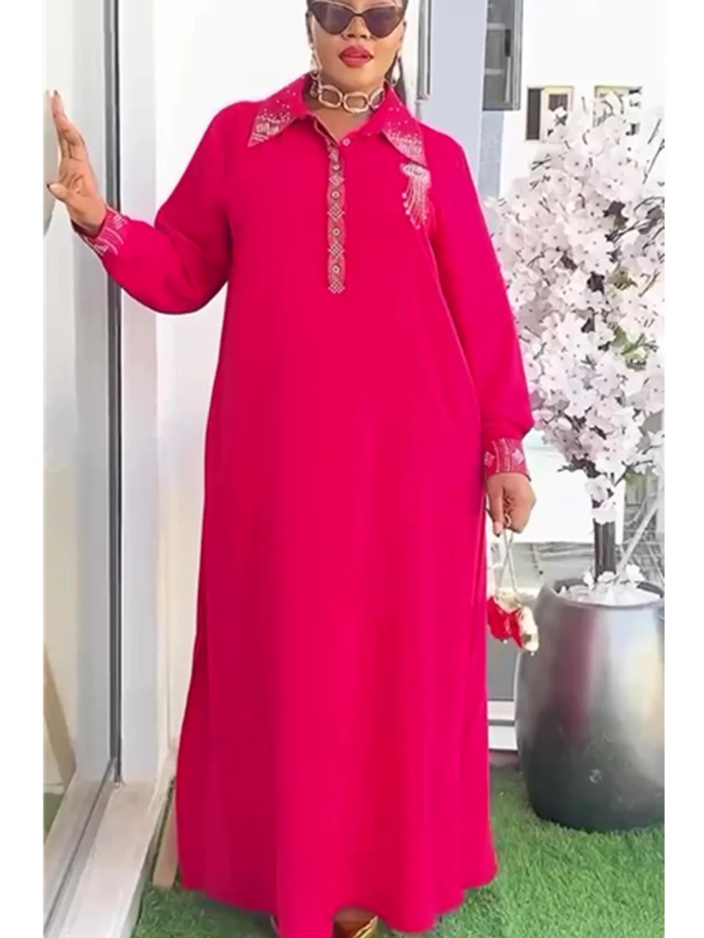 Maxy Party Dresses for Women New Summer Fashion Chiffon Evening Gown Elegant Turkey Muslim Maxy Long Dress