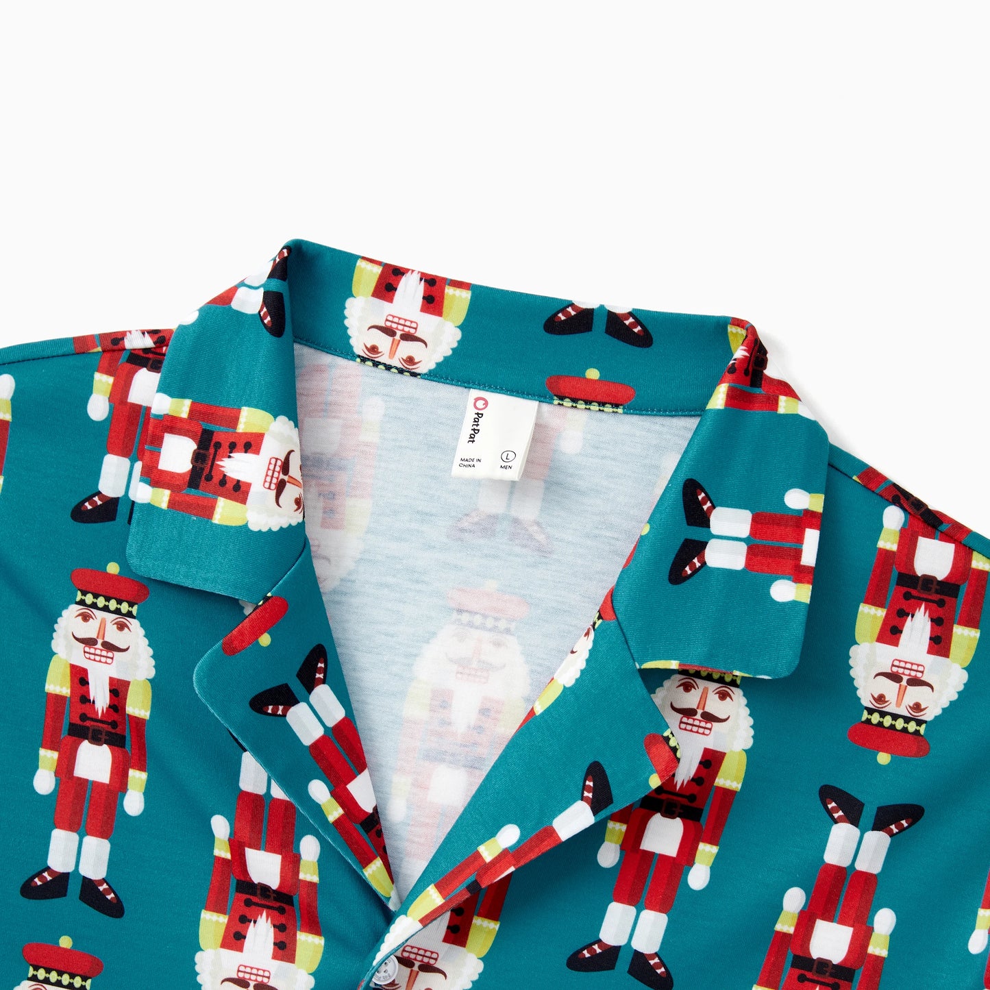 PatPat Christmas Pajamas Sets Family Matching Allover Nutcracker Pattern Collared Holiday