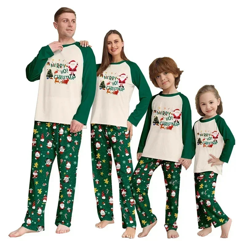 Maxy New 2024 Christmas Clothing Set Plaid Print Blank Family Matching Pajamas Baby Romper Pyjamas Casual Soft Sleepwear Xmas Look