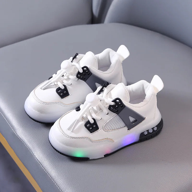 Maxy Fashion Sports Leisure LED Lighted Children Casual Shoes Toddlers High Quality Kids Sneakers Classic Baby Boys Girls Shoes