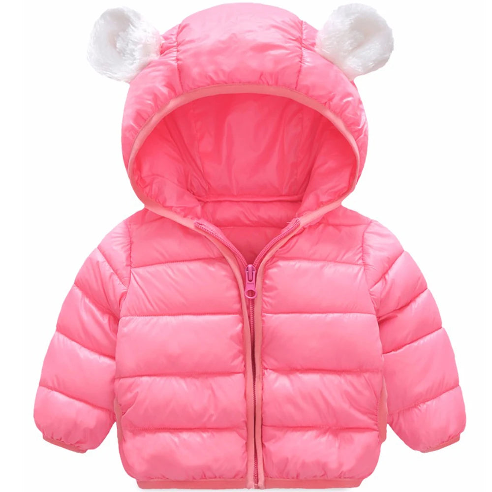 Toddler Kids Autumn Winter Baby Boys Girls Jackets Coats Outerwear Hooded Down Jacket Clothes Parkas Children Cothing